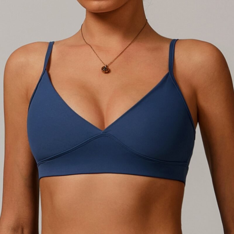 Women's Eco - Friendly Recycled Racerback Yoga Bra: Outer - Wear Quick - Dry Tight - Fit Sports Top for Running & Fitness 8998