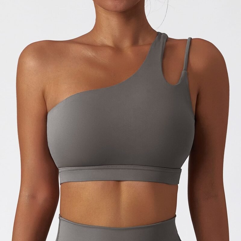 Seamless Strappy Yoga Sports Bra (6425)