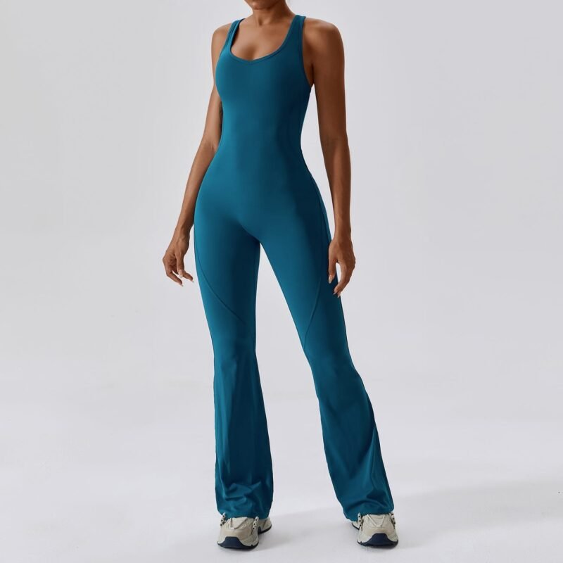 Abundant Stock! European and American - style Quick - Dry Tight - Fitting Yoga Jumpsuit CLT8117
