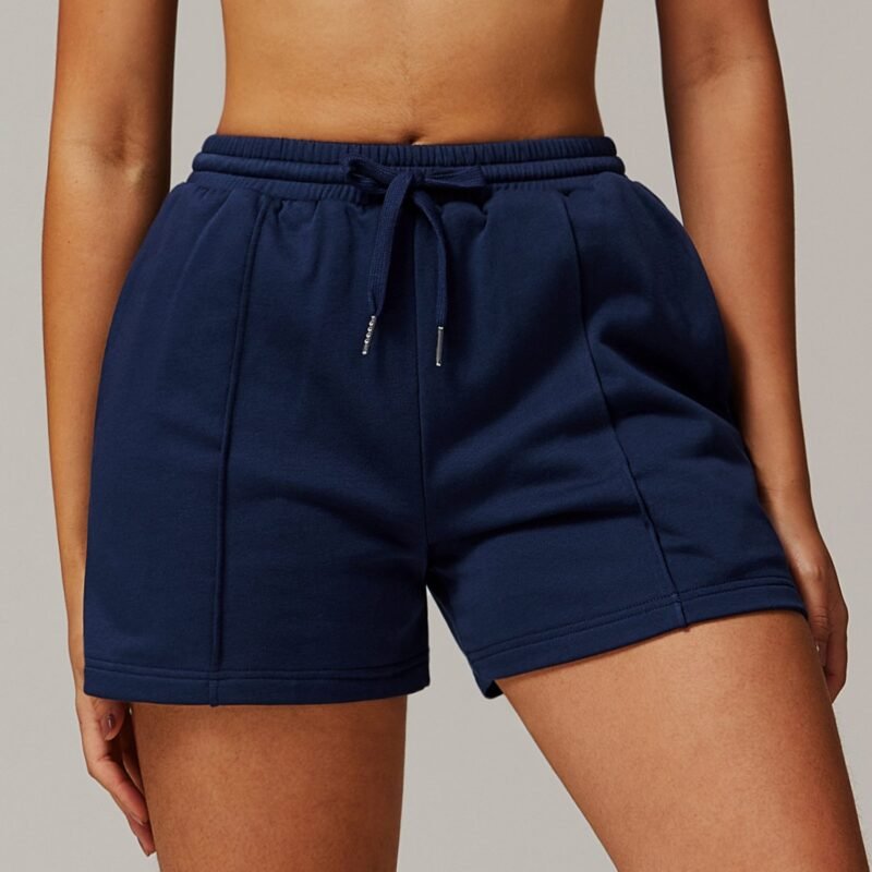 Women's Spring High - Waisted Loose Sports Sweat Shorts: Pocketed, Casual Running Shorts for Versatile Wear 8933