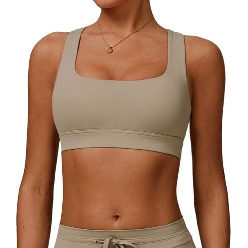 High-Performance UV Protection Fitness Bra - Nylon-Spandex Cooling Top for Outdoor & Gym  3012