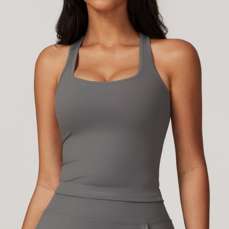Sports Tank for Women - Slim - Fit, Quick - Dry, Ideal for Running, Fitness and Yoga （8819）