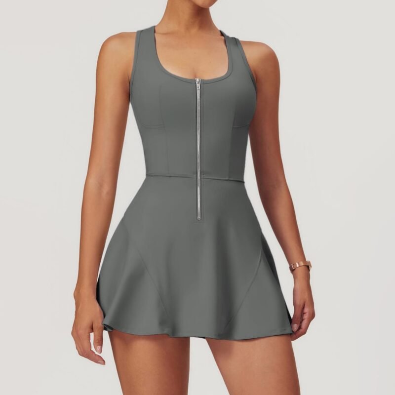 Naked - Feeling Anti - Peek Sports Dress for Women - Summer New Style, Ideal for Outdoor Running, Fitness and Tennis （8832）