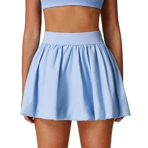 Women's Quick-Dry Tennis Skirt with Pockets - Anti-Peek Flared Skirt for Running & Sports（9224）