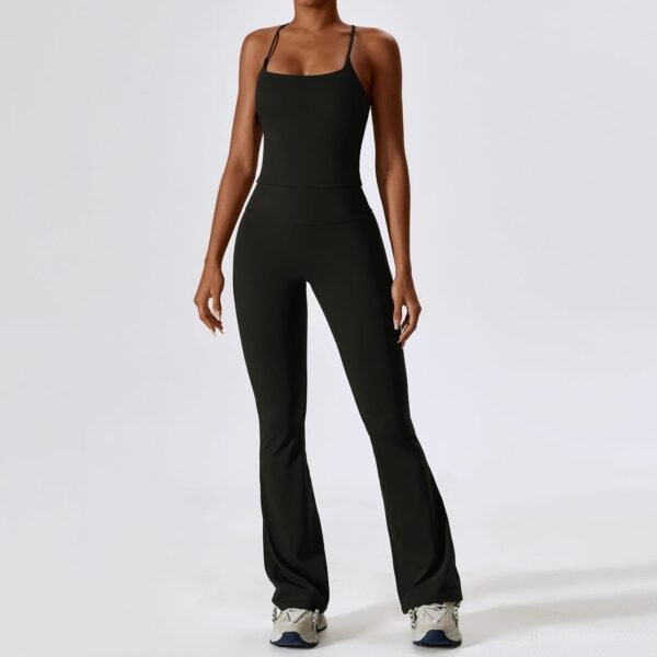 Autumn Shockproof Bare-Feel Yoga Set - Quick-Dry Tight Fitness Wear for Women (TZ8232) - 图片 11