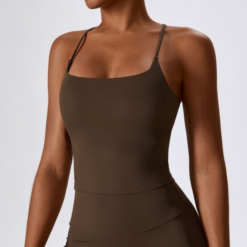 Yoga Tank Top for Women - Ideal for Running and Fitness, Wearable as Inner or Outer Layer(8232)