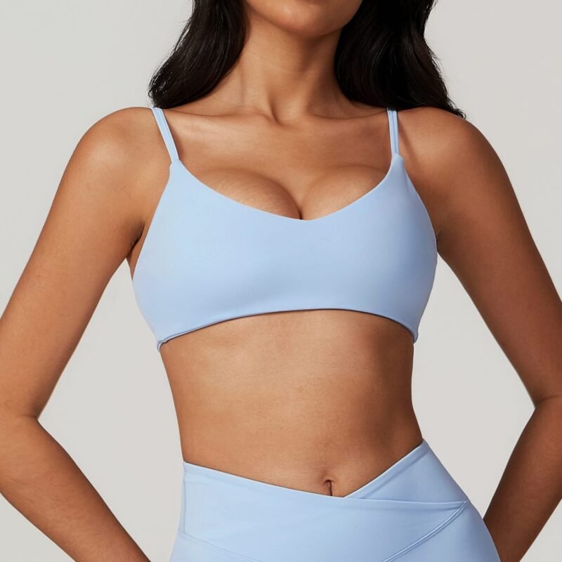 Recycled Quick - Dry Slim - Fit Back - Exposing Yoga Bra - Ideal for Running and Fitness, Suitable for Outer Wear（8799）