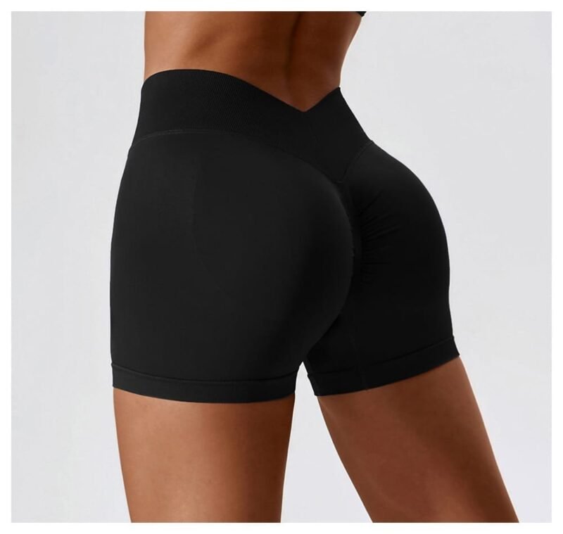 European and American - Style Seamless High - Waisted Yoga Shorts - Tummy - Control, Butt - Lifting,  （7137）