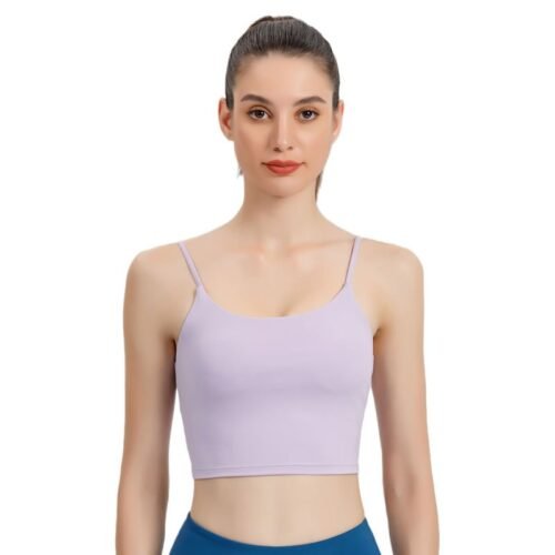 wellbuilt Women's Sexy Backless Yoga Tank Top - Built - in Bra for Running, Training & Fitness（ ENY066）