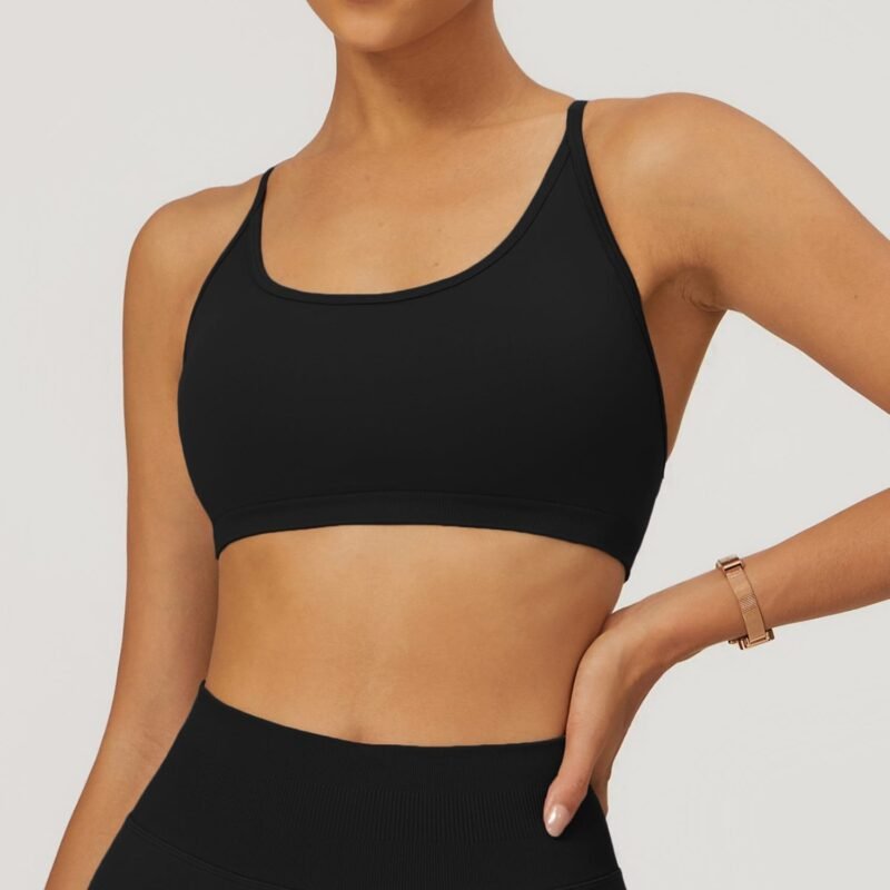 Seamless Cross - Back Yoga Bra - Quick - Dry Sports Top with Premium Appeal for Spring（7655）