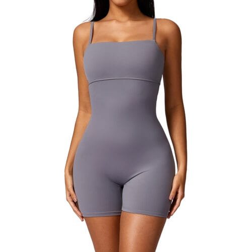 European and American - Style Butt - Lifting Slim - Fit One - Piece Yoga Suit for Women - Naked - Feel, Quick - Dry（8698）