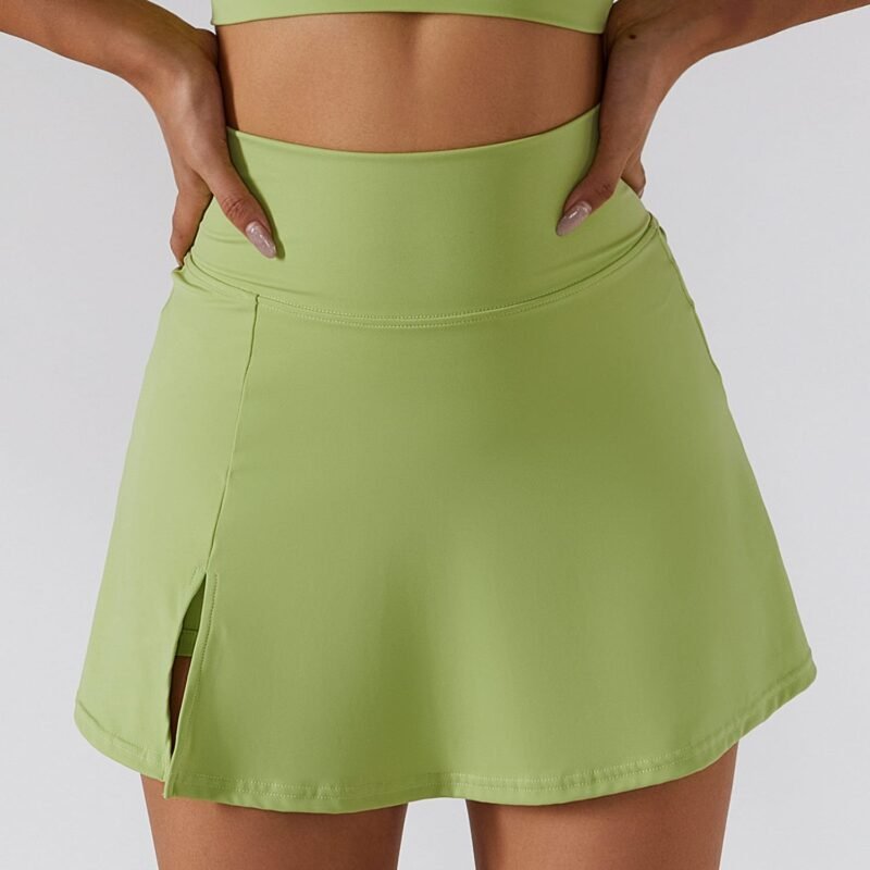 Women's High - Waist Breathable Yoga Mini Skirt - Shorts (6358)