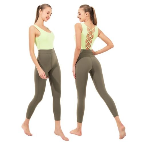 Women's One - Piece Aerial Yoga Pants Set: Dance & Workout Essential（ ENY256）