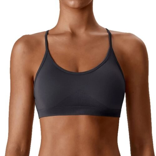 Seamless Sports Bra | High-Impact Support Yoga Top with Moisture-Wicking Fabric（7137）