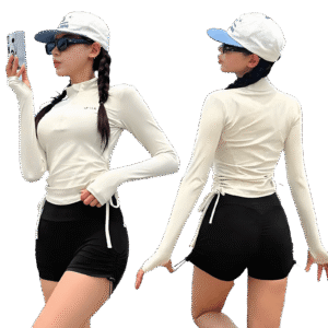 Women's Conservative Two - Piece Long - Sleeve & Pants Swimsuit - Sun - Protective, Slimming, High - End for Swimming & Hot Springs（ 3097）