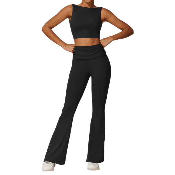 Women's Spring Naked - Feel Tight - Fitting Sports Set: Racerback Yoga & Running Outfit 8516