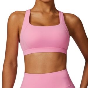 High-Support Seamless Sports Bra for Women | Full-Coverage, Non-Padded, Moisture-Wicking Fitness Top (Model: BWX8047)