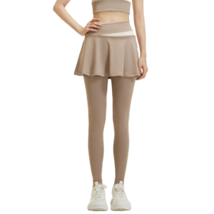 High Waisted Workout Leggings for Women - Color Block 2-in-1 Design with Booty Lifting