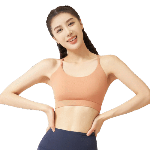 Women's Built-in Bra Halter Neck Top - All-in-One Sports Bra for Yoga & Fitness Training