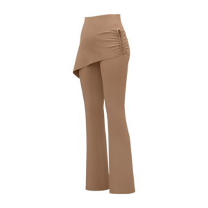 High Waisted Flare Leggings for Women - Smocked Waist & Booty Lifting Workout Pants