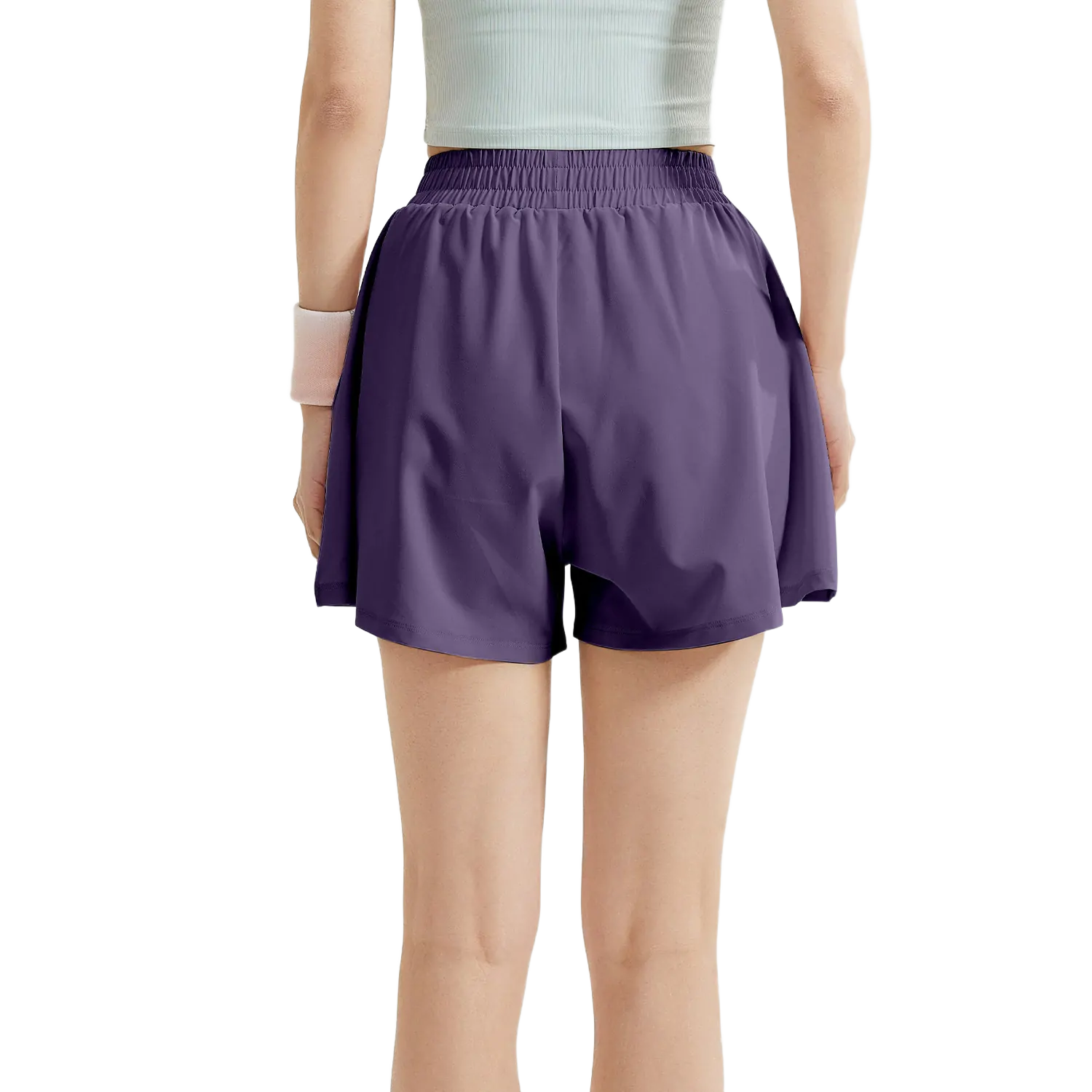 High Waisted Workout Shorts for Women - Booty Lifting Yoga Shorts with Tummy Control & No-Sheer Design