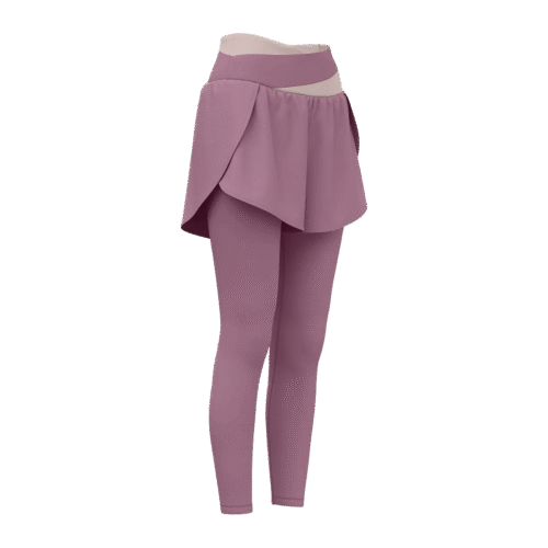 High Waisted Workout Leggings for Women - 2-in-1 Design with Tummy Control & No-Sheer