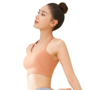 Women's High Impact Sports Bra - Breathable Mesh Workout Top with Push-Up Support