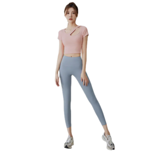 Women's Fitness Shirt with Built-in Bra - Breathable Workout Top for Gym & Yoga