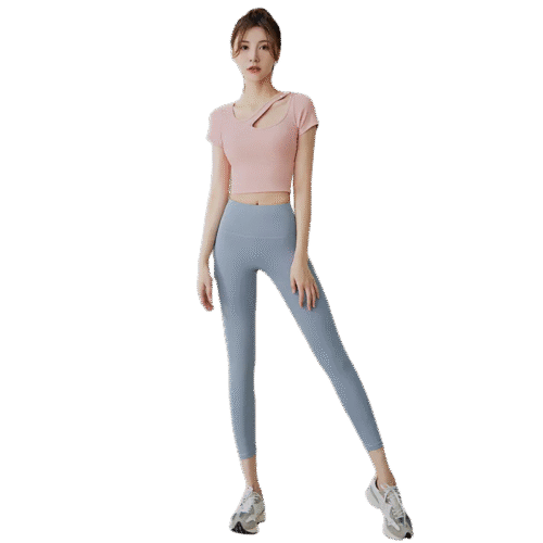 Women's Fitness Shirt with Built-in Bra - Breathable Workout Top for Gym & Yoga