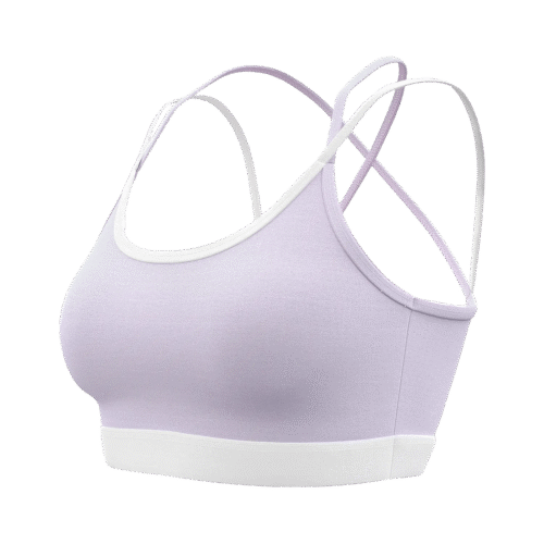 Women's Cross Back Sports Bra - Supportive Workout Top for Yoga & Fitness