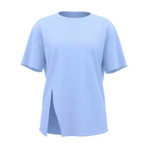 Side Slit Relaxed Fit T-Shirt - Breathable Short Sleeve Top for Yoga & Running