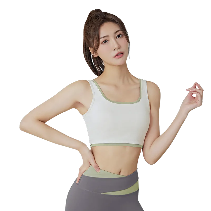 High-Intensity Support Sports Bra - Built-in Light Padding & Secure Fit for Running & Gym