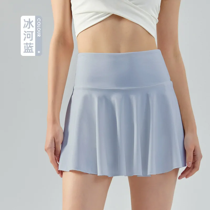 High Waisted Athletic Skort for Women - 2-in-1 Flowy Tennis Skirt with Built-in Shorts for Yoga & Gym - 图片 2