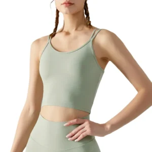 Sleek Strap Medium-Support Racerback Top - Built-In Bra for Versatile Wear, Yoga to Street