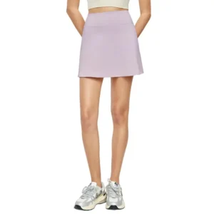 Women's Tennis Skirt with Built-in Shorts - High Waisted Workout Skort for Yoga, Gym & Athletics