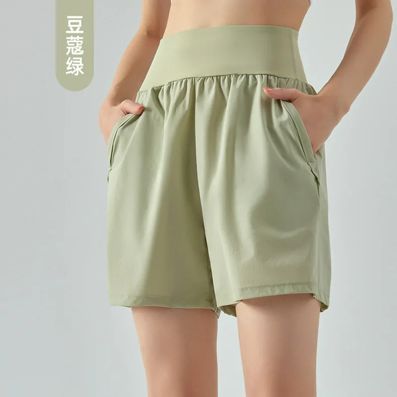High-Waisted Workout Shorts with Dual Pockets - 5-Inch Loose Fit & Breathable for All-Day Wear - 图片 4