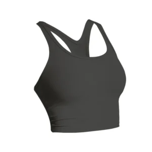 Racerback Sports Tank Top for Women - Slim-Fit Low-Cut Back Workout Top, Light Support for Gym