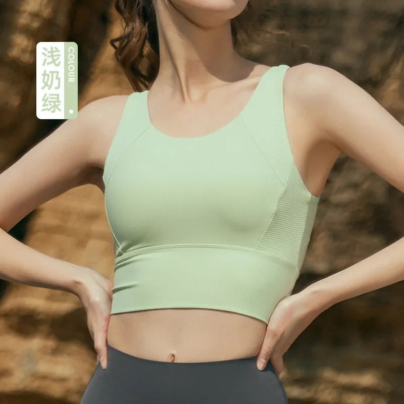 Maximum Support Workout Top - Built-in Bra with Side Smoothing for Gym & High-Intensity Exercises - 图片 5