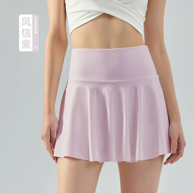 High Waisted Athletic Skort for Women - 2-in-1 Flowy Tennis Skirt with Built-in Shorts for Yoga & Gym - 图片 4