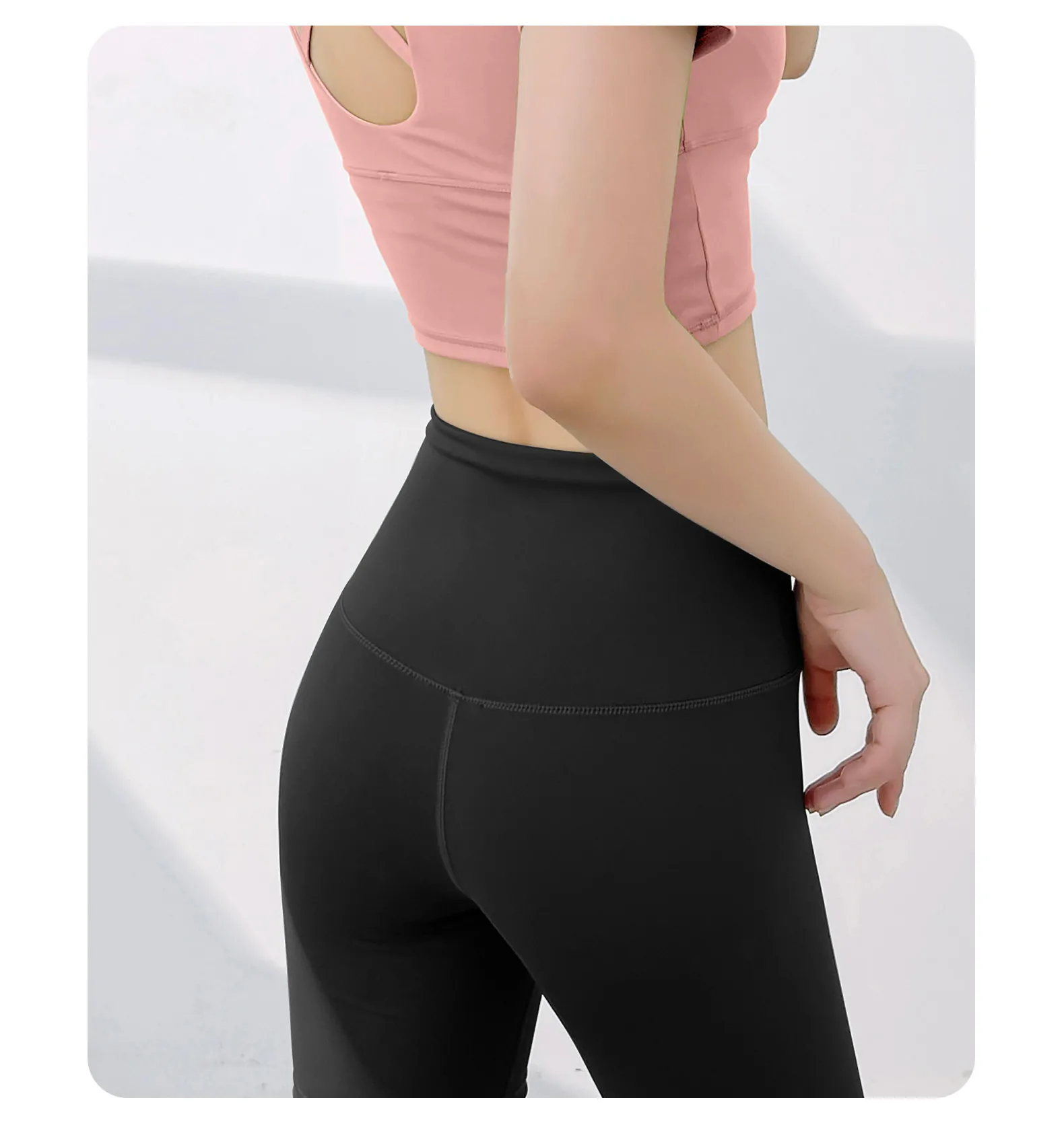 High Waisted Workout Shorts for Women - No Front Seam & Tummy Control Yoga Shorts - 图片 9