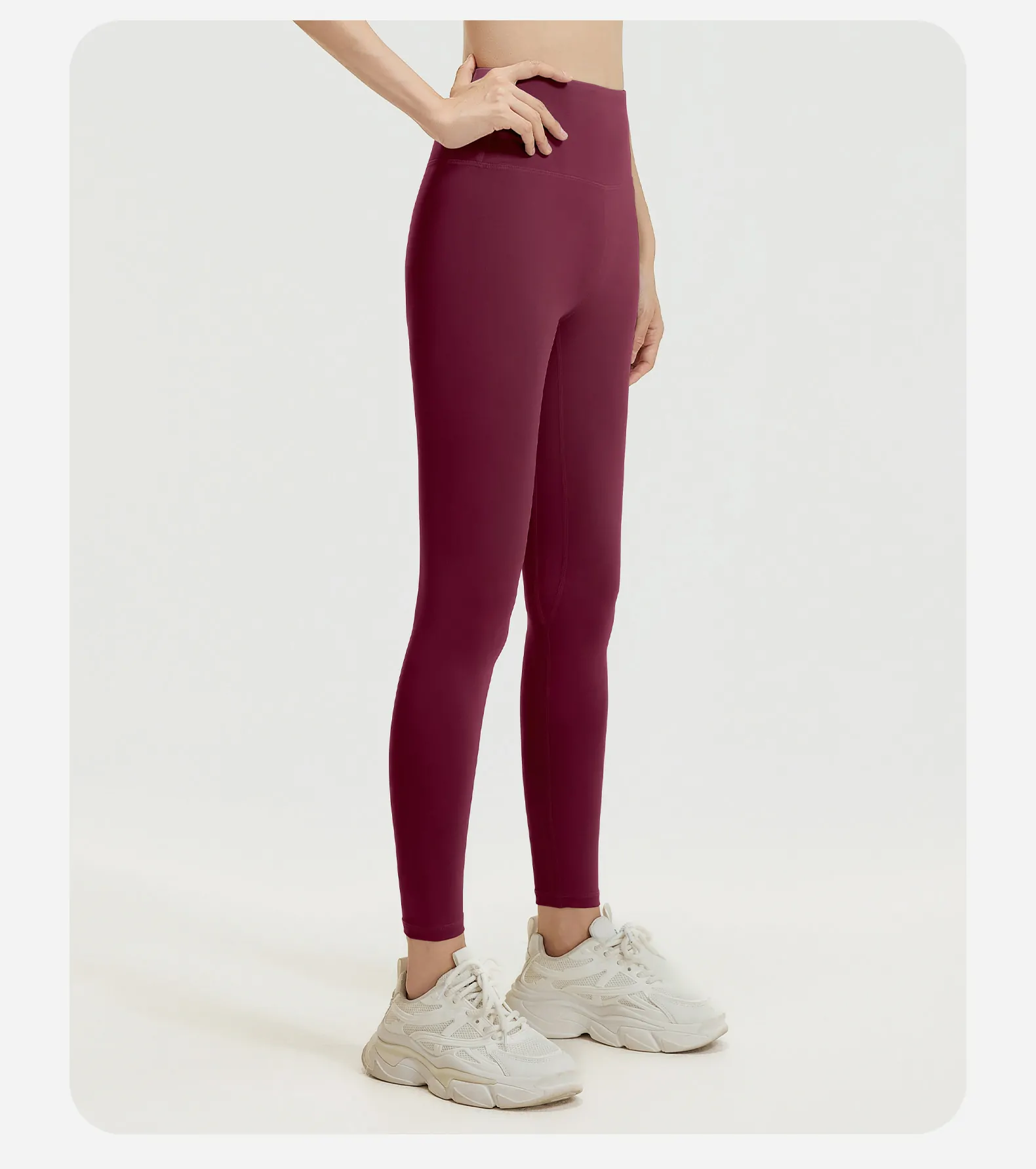 Women's High Waisted Workout Leggings - Tummy Control & Booty Lifting Fitness Yoga Pants - 图片 3