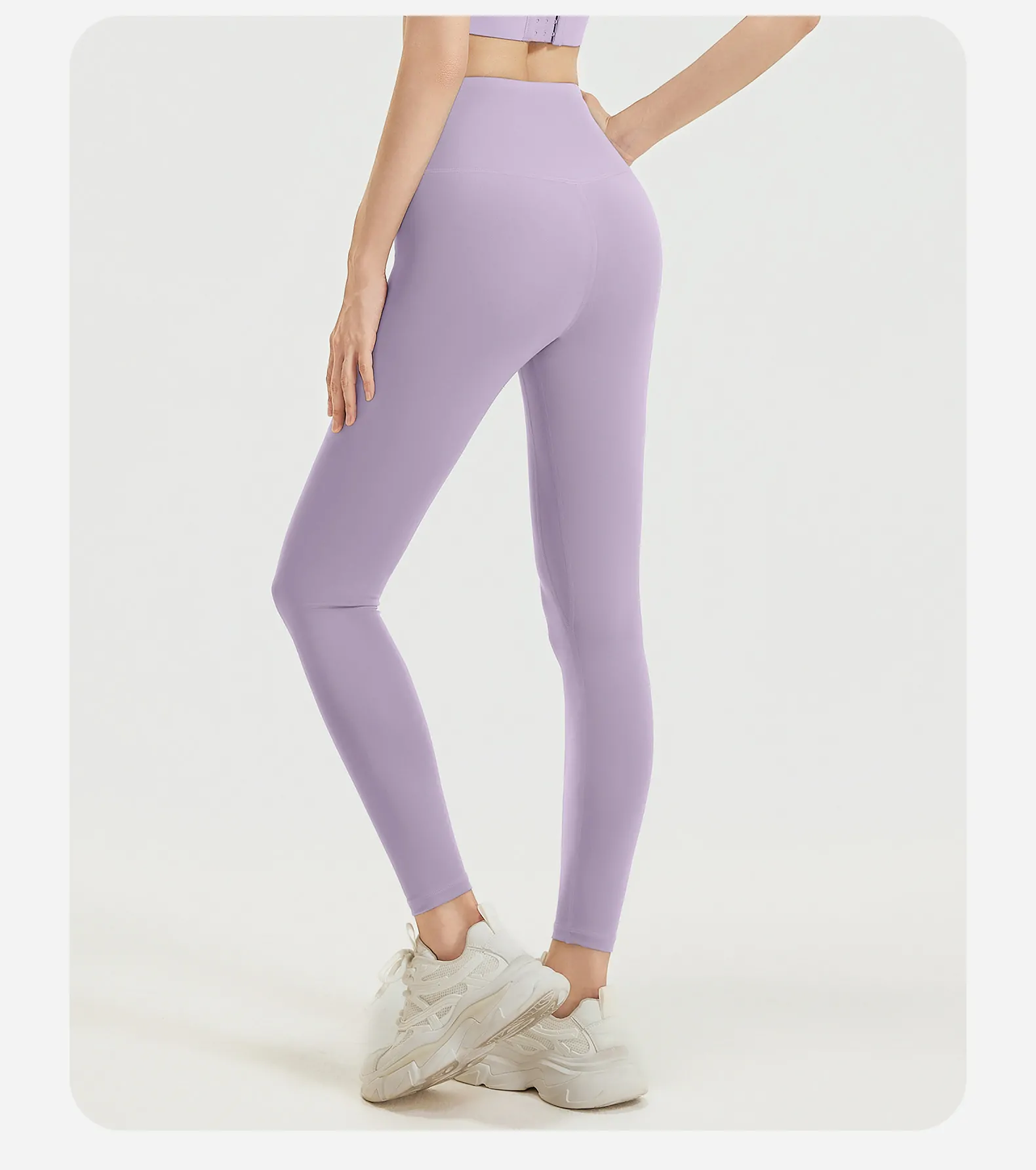 Women's High Waisted Workout Leggings - Tummy Control & Booty Lifting Fitness Yoga Pants - 图片 4