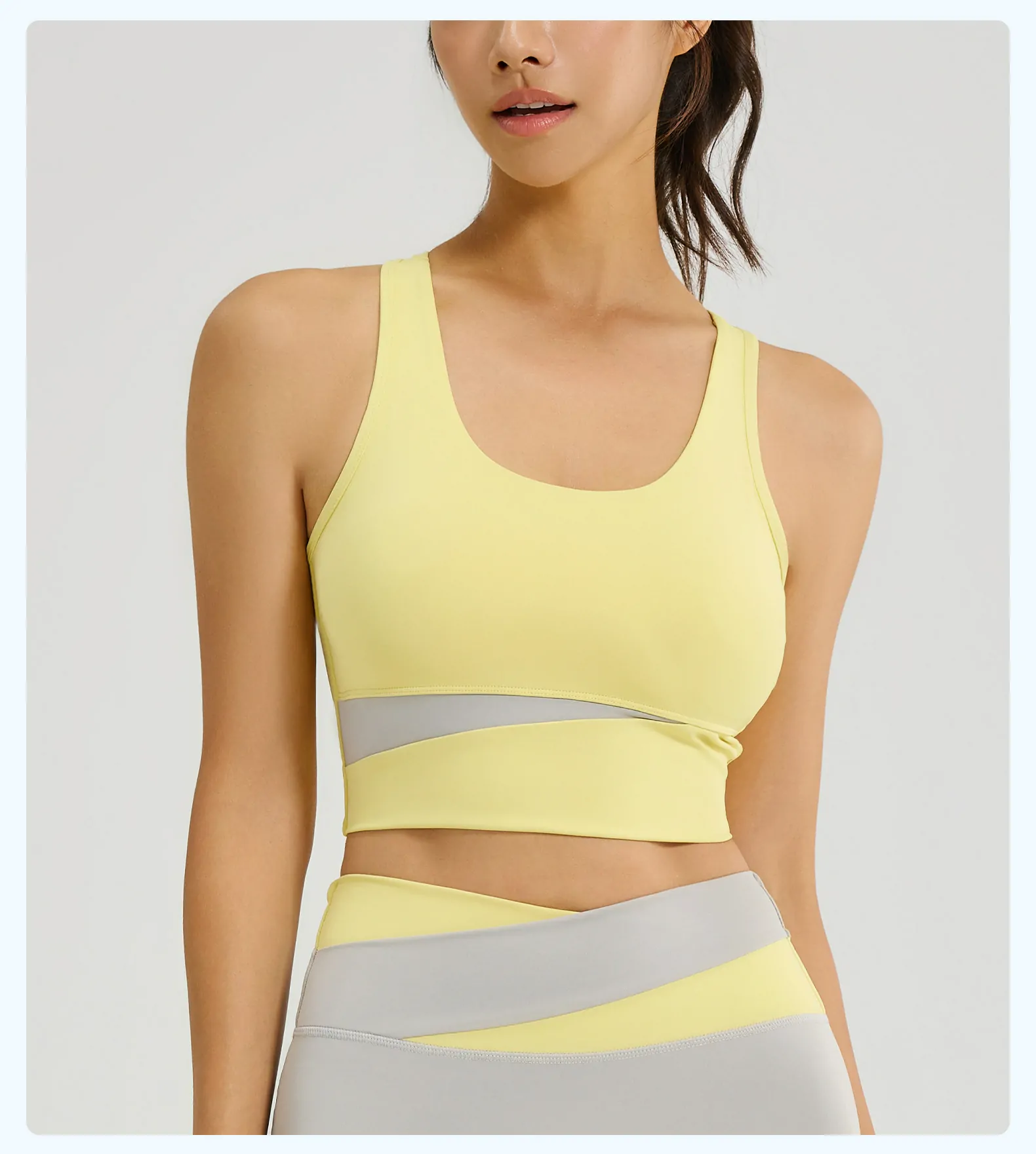 Women's High Support Fitness Bra - Removable Padding & Secure Fit for Yoga & Gym - 图片 3