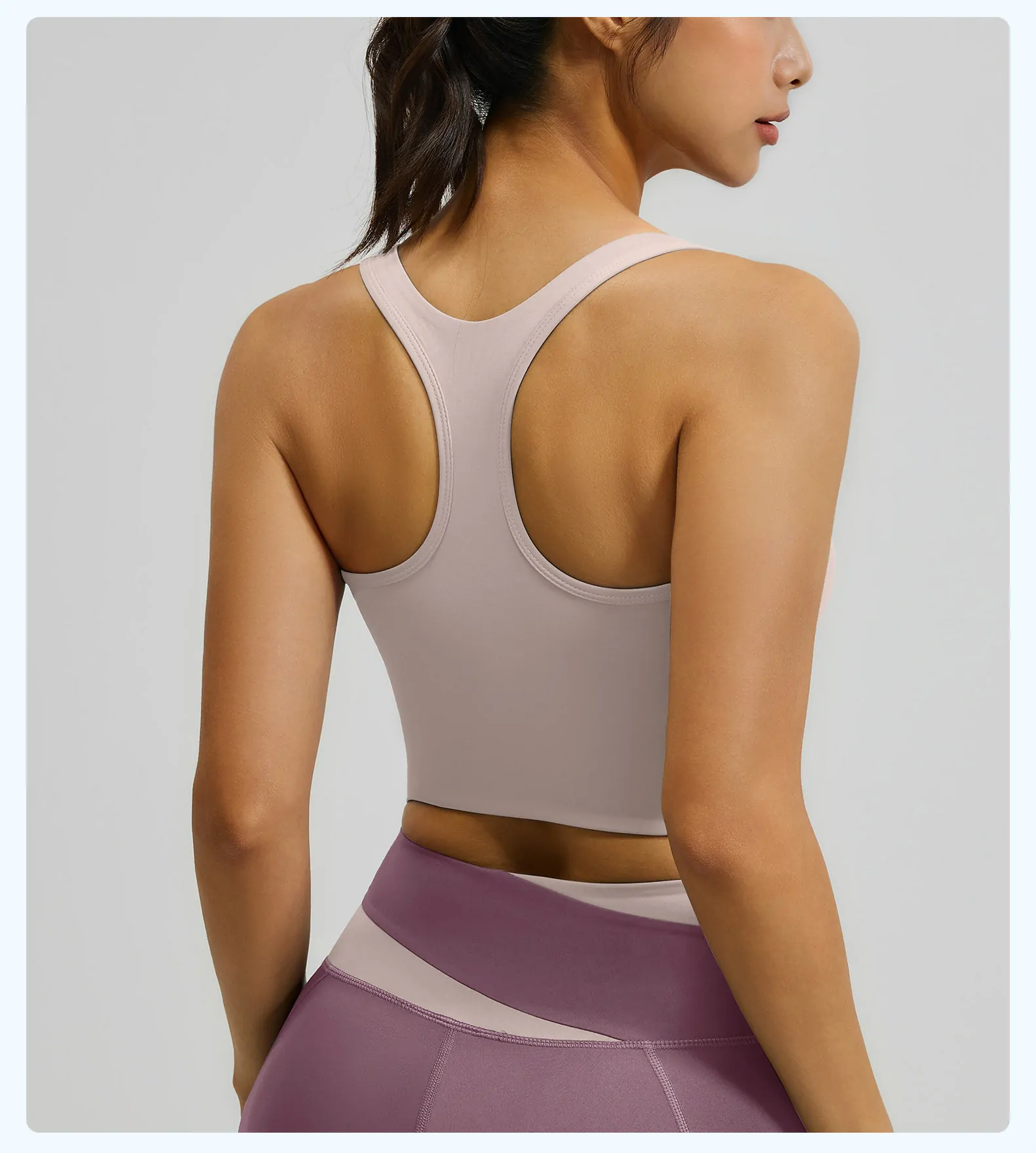 Women's High Support Fitness Bra - Removable Padding & Secure Fit for Yoga & Gym - 图片 6