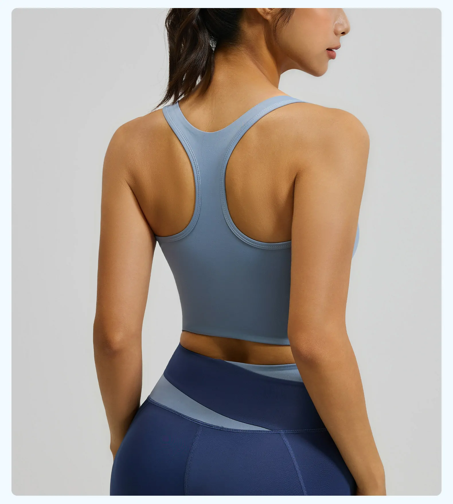 Women's High Support Fitness Bra - Removable Padding & Secure Fit for Yoga & Gym - 图片 15