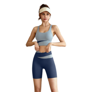 Cross-Waist Mid-Thigh Yoga Shorts - High Waisted Tummy Control & Booty Lifting for Training