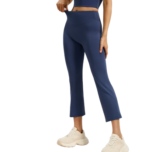 wholesale navy blue wide-leg pants