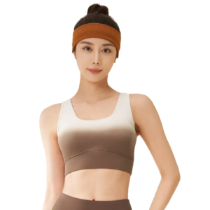 Ombre Back-Closure Sports Bra Tank - Naked Feel & Medium Support for Yoga & Low Impact