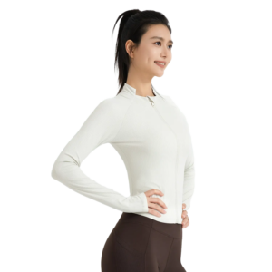 Striped Slim-Fit Sports Cover - Lightweight Layer for Yoga, Running & Gym Warm-Ups