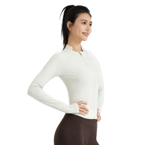 Striped Slim-Fit Sports Cover - Lightweight Layer for Yoga, Running & Gym Warm-Ups